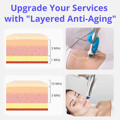 Facial and Body Sculpting Machine with Layered Dual Auto Frequency