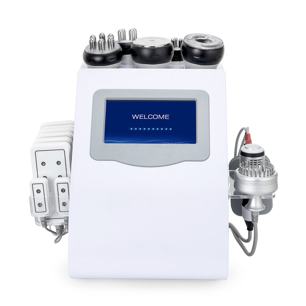 10 In 1 80k Cavitation Machine With RF Vacuum Laser Lipo Pads For Body