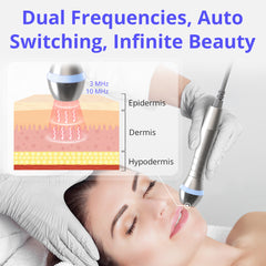 Facial and Body Sculpting Machine with Layered Dual Auto Frequency