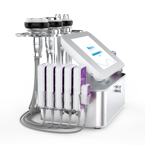 7-in-1 40k Cavitation Machine With Metal Handles 160mW Laser Lipo Pads for Pro Body Contouring