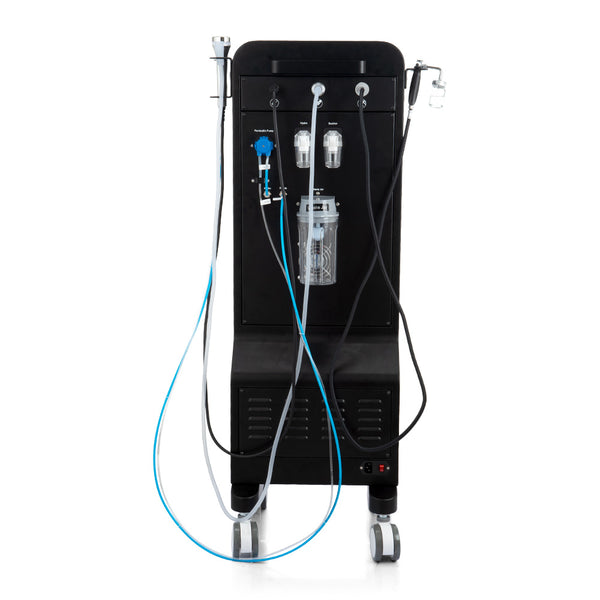 8 In 1 Hydro Microdermabraion Aqua Peeling Machine with EMS Ultrasound EP Cupping Cups Oxygen Sprayer for Deep Cleansing Skin Tightening Nutrient Infusion