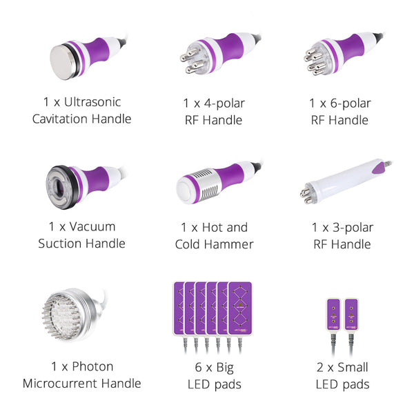 9 in 1 Ultrasonic Cavi Lipo Machine