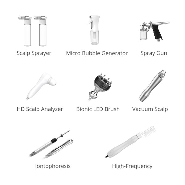 Scalp Glow 8 In 1 Head Spa Bubble Spa Scalp Machine For Cleansing Moisturizing