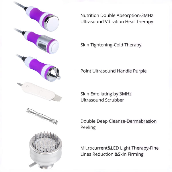 6 In1 Skin Scrubber Photon Microdermabrasion Beauty Skin Rejuvenation