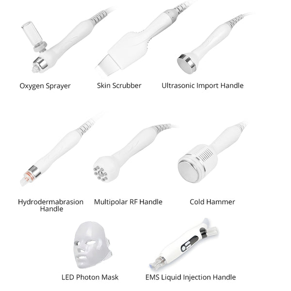 8In1 Professional HydroDermabrasion Machine For Cleansing Moisturizing Antiaging