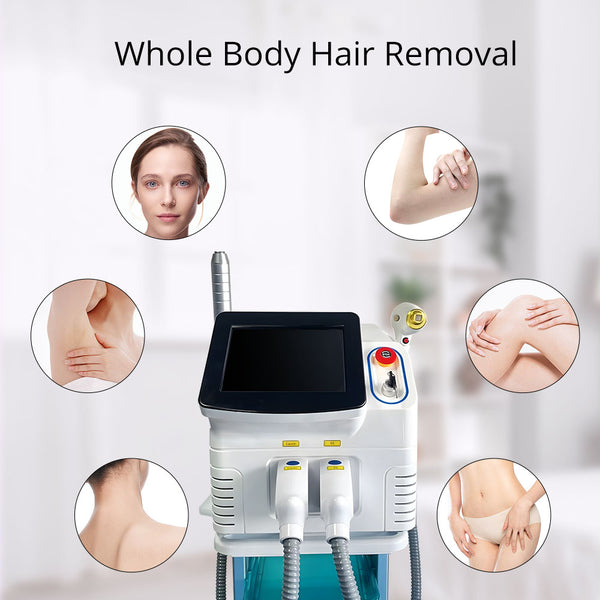 2 In 1 Diode 808nm Laser Hair Removal Machine Pico Skin Rejuvenation Machine