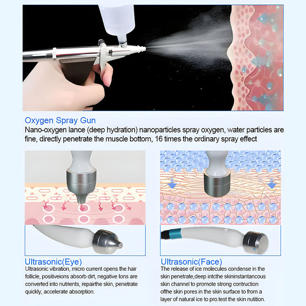 14 In 1 Hydra Diamond Dermabrasion Facial Beauty Machine For Skin Rejuvenation