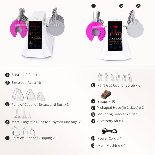 2 in 1 EMS Muscle Stimulator and Butt Cupping Machine