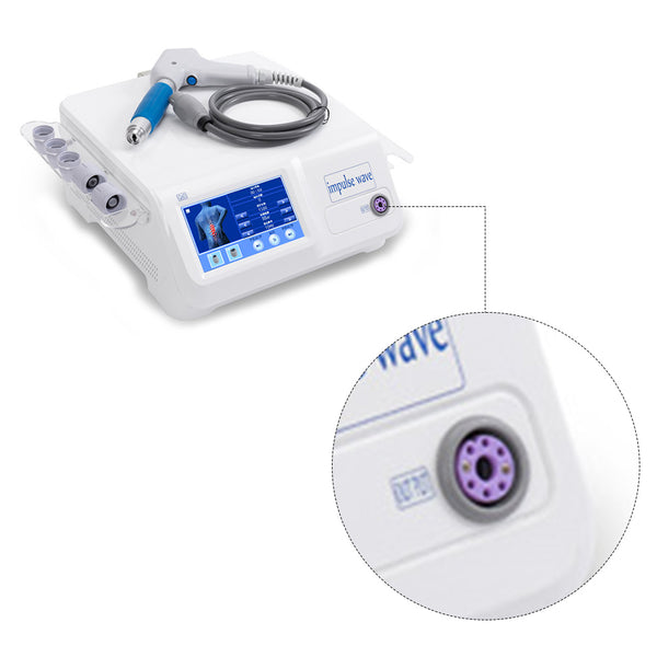 Medical device with digital display and control panel on a white background