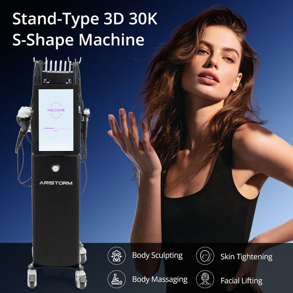 Aristorm 3D 30K S Shape Machine With RF Lipo Laser for Pro Body Sculpting Face Lifting