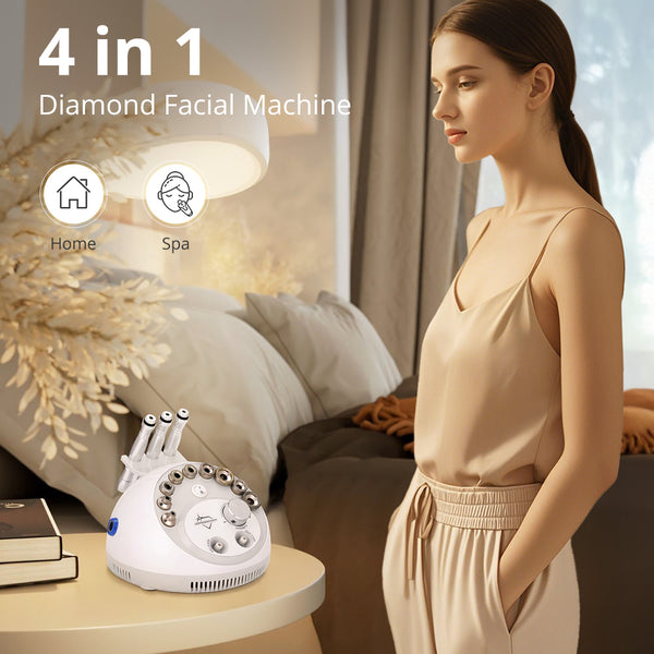 3 in 1 Diamond Microdermabrasion Machine With Skin Scrubber for Skin Rejuvenation