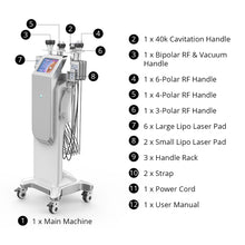 Stand 6 In 1 40k Lipo Cavitation Machine For Body Sculpting & Skin Anti-Aging
