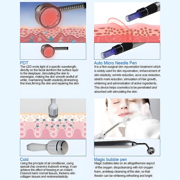 14 In 1 Hydra Diamond Dermabrasion Facial Beauty Machine For Skin Rejuvenation