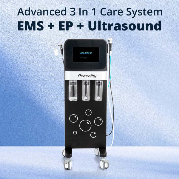 8 In 1 Hydro Microdermabraion Aqua Peeling Machine with EMS Ultrasound EP Cupping Cups Oxygen Sprayer for Deep Cleansing Skin Tightening Nutrient Infusion