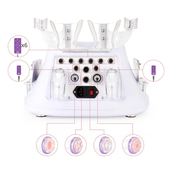 30K 5 In 1 S Shape Cavitation Machine back side overview