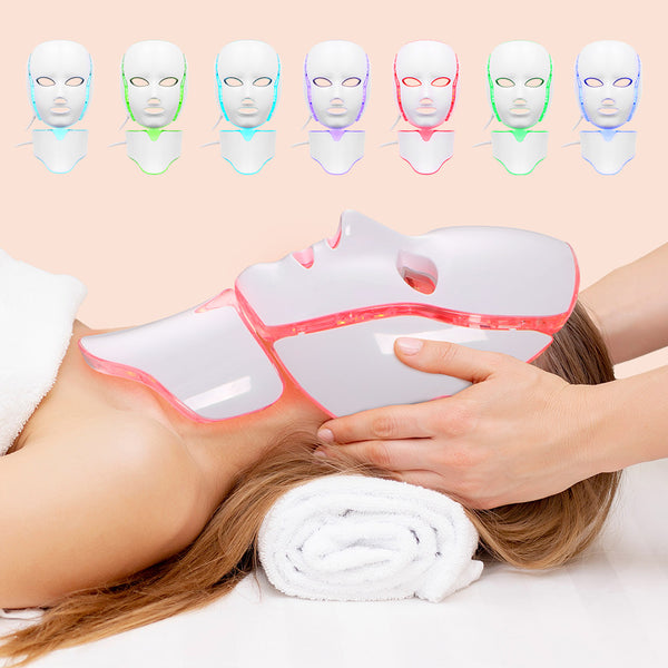 7 Colors Home Use LED Light Therapy Mask Remote Control
