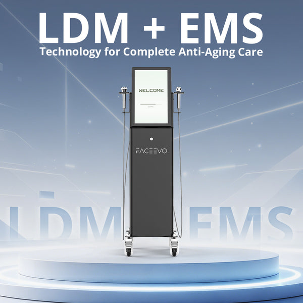 FaceEvo LDM Ultrasound Facial Machine With 3 & 10 MHz Frequencies for Pro Skin Rejuvenation
