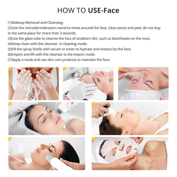 3 in 1 Diamond Microdermabrasion Machine With Skin Scrubber for Skin Rejuvenation