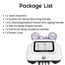 pakage list of Aristorm Cavitation Machine