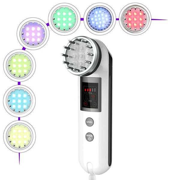 7 Colors Skin Rejuvenation Photon Ultrasonic Facial Device Surebeauty