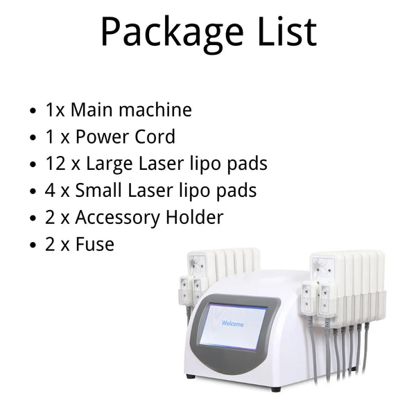 16 Pads 5mw Laser Lipo Machine