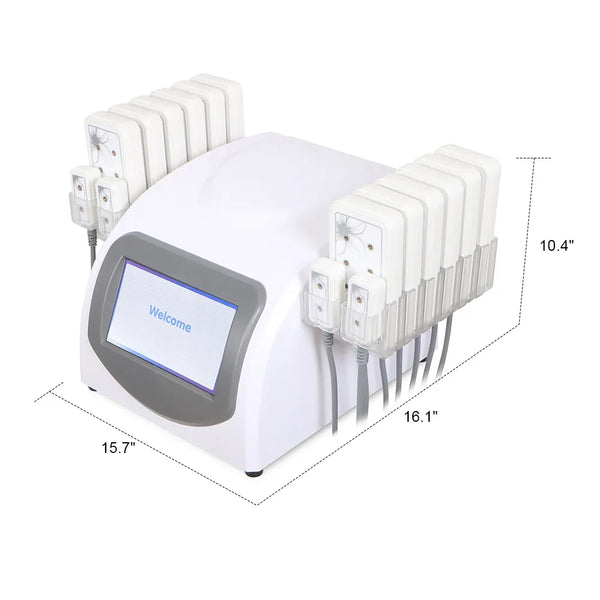 size of 16 Pads 5wm Laser Lipo Machine