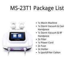 Package list of  CaVstorm Cavitation machine