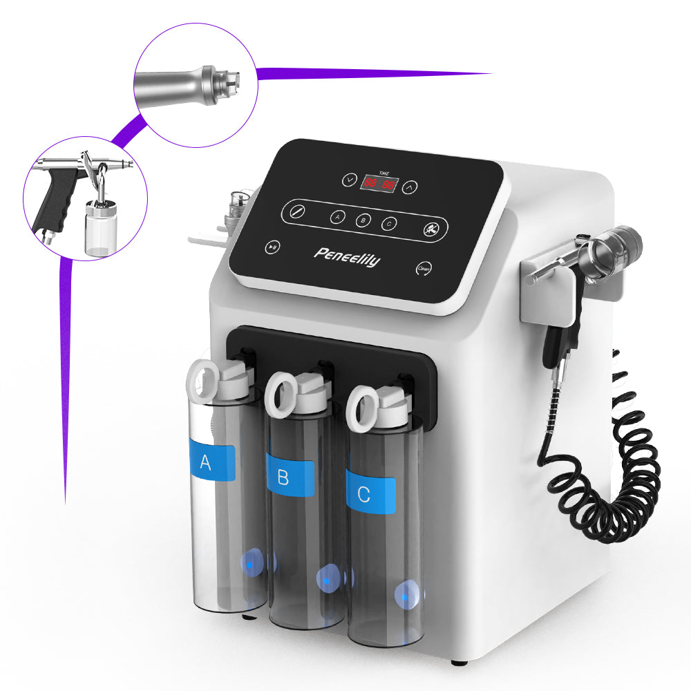 Peneelily 2-in-1 Hydrodermabrasion Machine for Professional Facials - Deep Cleansing & Oxygen Hydration