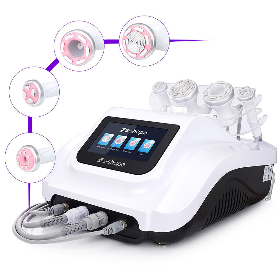 30K S Shape Cavitation Machine - RF Vacuum EMS Body & Facial