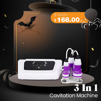 3-in-1 cavitation machine with Halloween-themed background