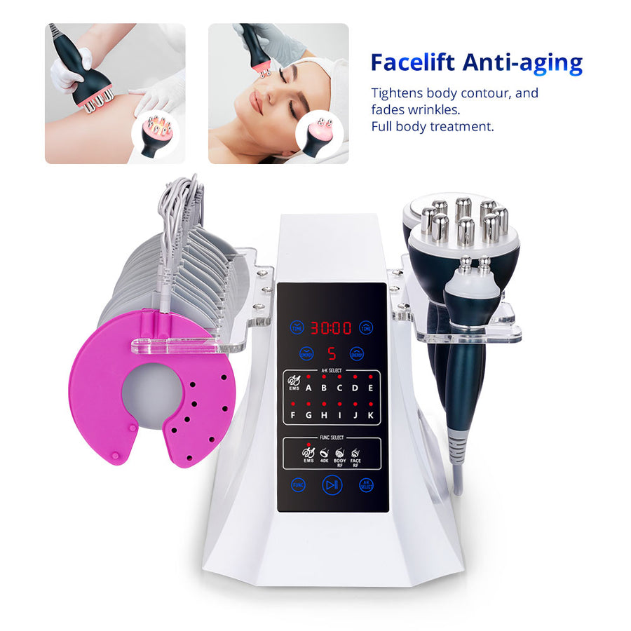 4-in-1 40k Cavitation Machine With EMS Pads for Body Shaping