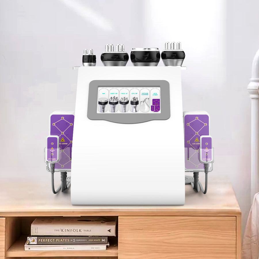 6 in 1 40k Cavitation Machine With Vacuum Cups for Body Shaping