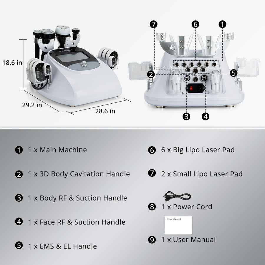ボディ・フェイスケア 3 IN 1 SLIMMING MACHINE Cavistar2000 40k 3 in