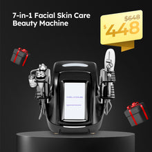 7-in-1 Facial Skin Care Beauty Machine with Spray, Ultrasound, BIO & Ion Handles for Deep Cleansing, Hydration, Fine Line Reduction & Skin Rejuvenation