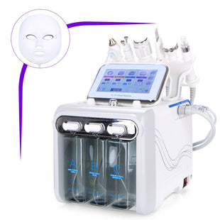 7-in-1 Hydro Dermabrasion Machine With LED Face Mask for Pro Facials