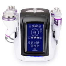 Beauty device with digital display on a white background