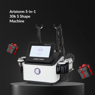 Aristorm Desk-top 5-in-1 30k S Shape Machine With 3D Cavitation Technology for Body Contouring & Skin Tightening