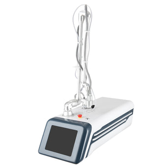 Medical device with a digital display on a white background