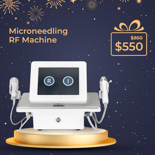 Gold Micro Crystal RF Machine Cold Hammer Skin Tightening Pore Refining For Spa