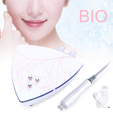Beauty device with attachments on a light background, featuring the brand 'BIO'.