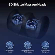 3D Shiatsu Massage Heads with features on a dark background