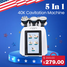 5 In1 40K Ultrasound Cavitation RF Ultrasonic Cavitation Machine