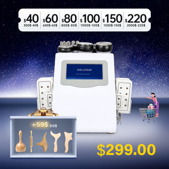 6 In 1 80k Cavitation Machine With Vacuum Radiofrequency For Body Contouring