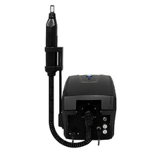 Black tattoo machine with power cord on a white background