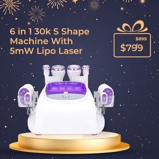 6 In 1 30K S Shape Cavitation Machine With 5MW Lipo Laser