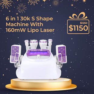 6 In 1 30K S Shape Cavitation Machine With 160MW Laser
