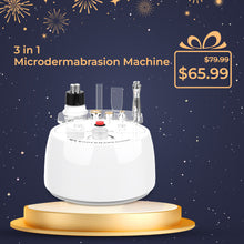 3-in-1 microdermabrasion machine with price on a starry night background