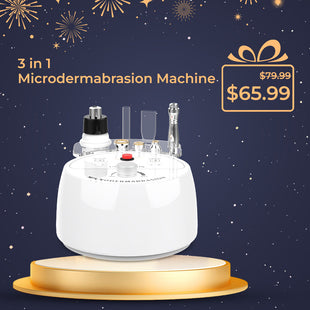 UNOISETION 3 in 1 Home-Use Diamond Microdermabrasion Machine for Exfoliation, Cleansing, Hydration