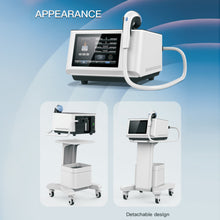 Medical device with detachable design on a blue gradient background