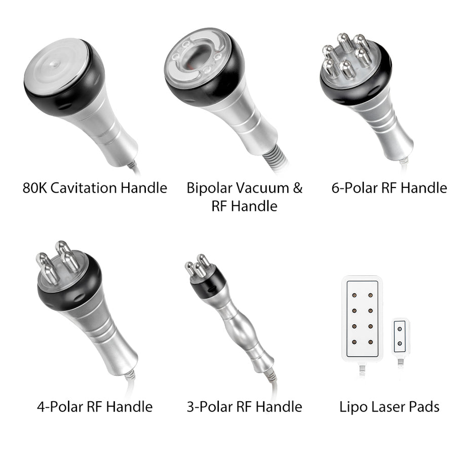 6 In 1 80k Cavitation Machine With Vacuum Radiofrequency For Body Cont